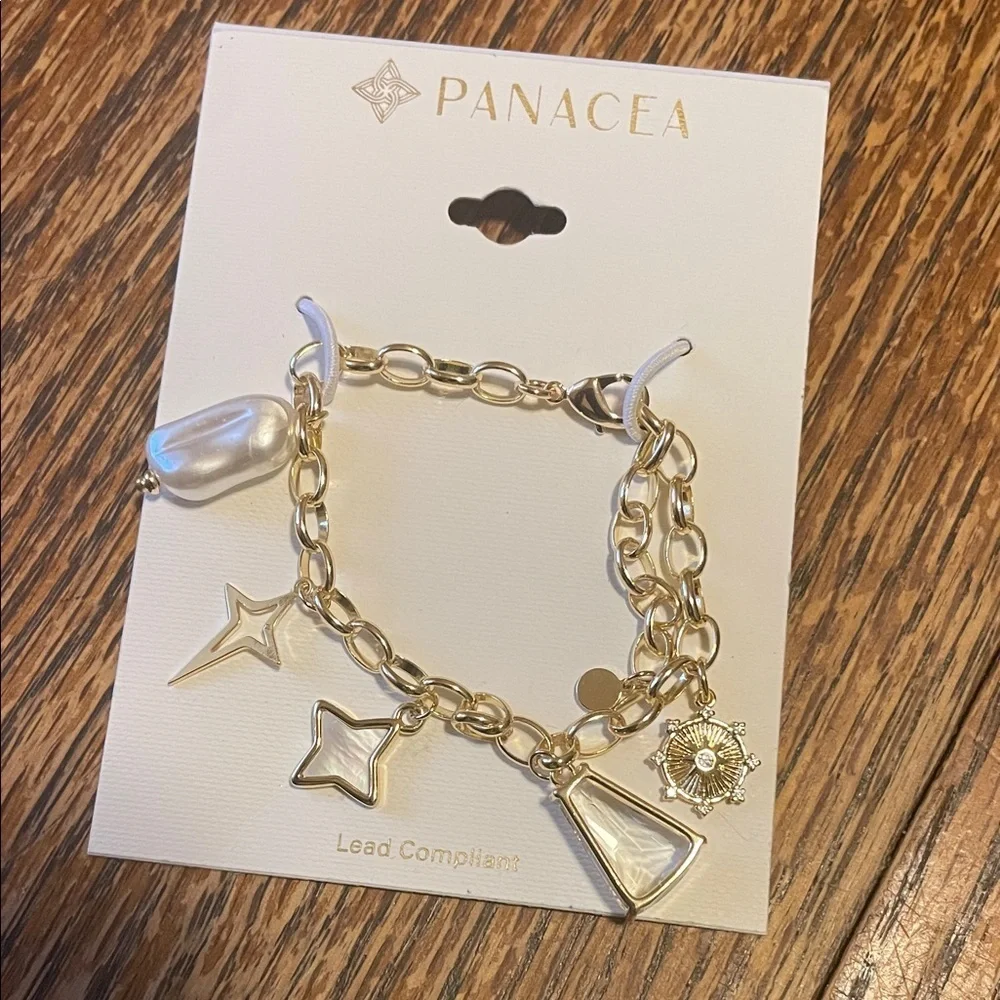 Panacea Cache Gold Charm Bracelet